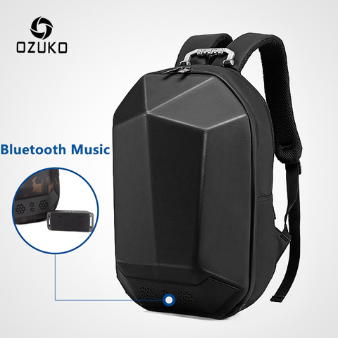 Mochila para portátil OZUKO de 15,6 pulgadas, Mochila de moda impermeable para adolescentes, Mochila multifunción de viaje para hombre, mochilas USB con Bluetooth ► Foto 1/6