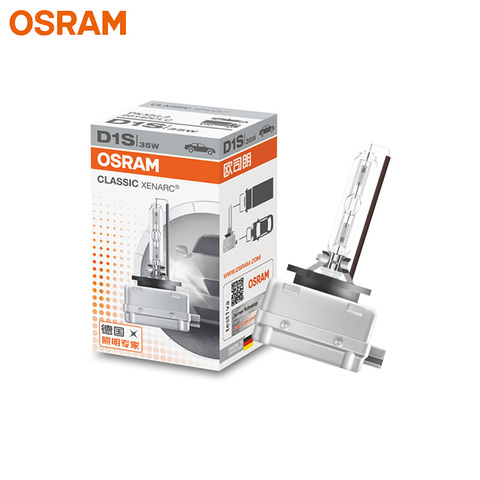 OSRAM D1S 66140CLC Xenón HID clásico Original faro de xenón de coche 12V 35W 4200K Blanco estándar luz Auto de la lámpara 1x ► Foto 1/6