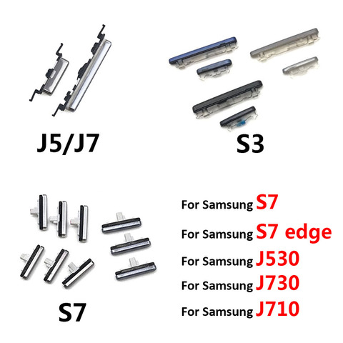 Botón + volumen botón lateral para Samsung S3 S7 borde J5 J7 2016 J510 J710 / J5 J7 2022 J730 J530 partes ► Foto 1/3