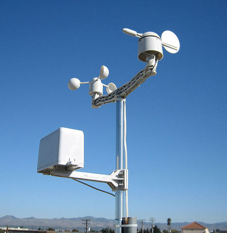 Estación Meteorológica con Sensor de velocidad del viento, dirección del viento y lluvia, IoT, desarrollo secundario, AP ► Foto 1/1