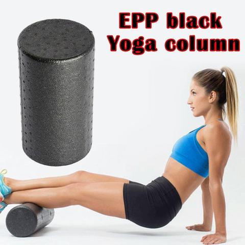 Rollo de espuma EPP de 30x15cm, rodillo de masaje de alta Fitness, bloque de ejercicio, equilibrio negro, equipo de ladrillos, entrenamiento, deportes, Yoga, S9H0, nuevo ► Foto 1/6