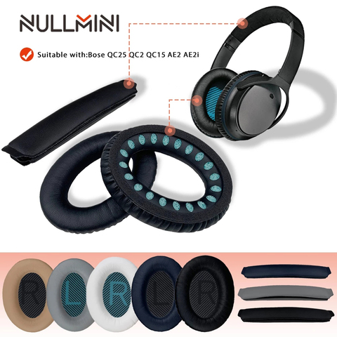 NullMini-almohadillas de cuero de repuesto para auriculares Bose QC15 QC2 QC25 AE2 AE2i, diadema, funda blanda para orejeras ► Foto 1/6