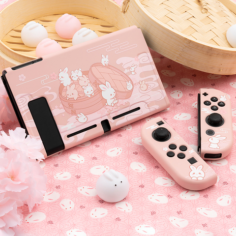 Funda protectora suave de TPU con dibujos animados para Nintendo Switch, carcasa rosa para consola de juegos Nintendo Switch ► Foto 1/6