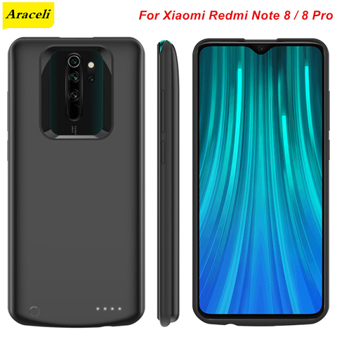 Araceli-funda de batería para Xiaomi Redmi Note 8 8 Pro, 6500 Mah, cargador portátil ► Foto 1/6