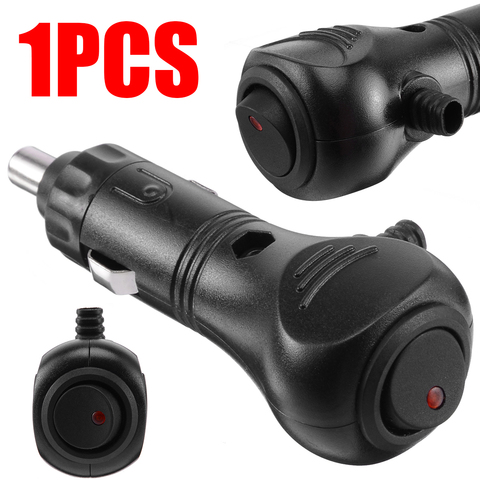 Enchufe de encendedor de coche, Conector de clavija LED macho DC 12V, interruptor de encendido y apagado, accesorios electrónicos para coche ► Foto 1/6