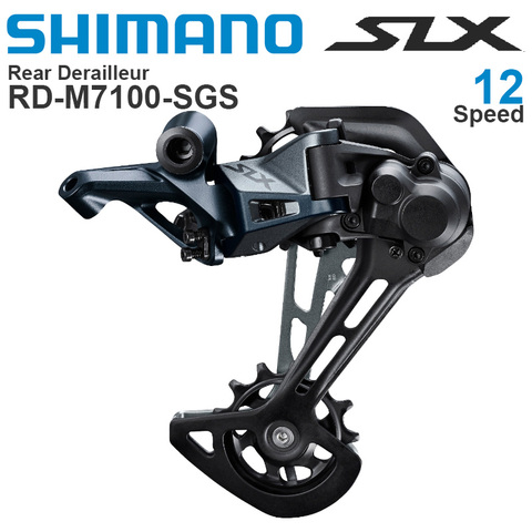 SHIMANO-desviador trasero SLX M7100, 12v, RD + - 1x12 velocidades, Piñón bajo 51T, Piñón superior, 10T, piezas originales ► Foto 1/2