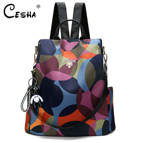 Mochila antirrobo de moda para mujer, mochila escolar de tela duradera, estilo bonito, escolar para niñas, mochila de viaje para mujer ► Foto 1/6