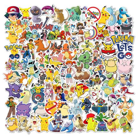 50 100 Uds Pegatinas Pokemon estética de Anime de dibujos animados Graffiti  lápiz maleta guitarra impermeable Naklejki - Historial de precios y  revisión | Vendedor de AliExpress - Funny Toy9 Store 