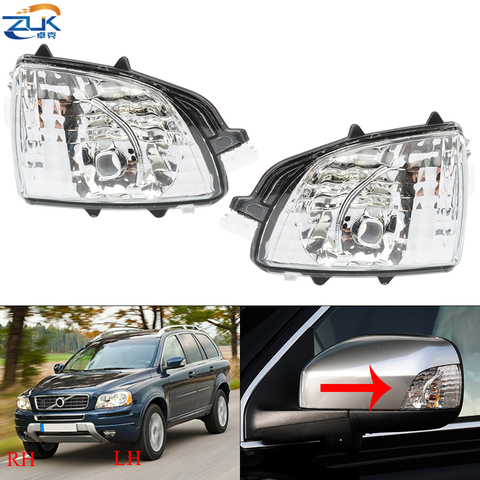 ZUK retrovisor intermitente de espejo lateral indicador de luz para Volvo XC70 XC90 2008-2012 espejo de puerta intermitentes lámpara 31111813, 31111814 ► Foto 1/6