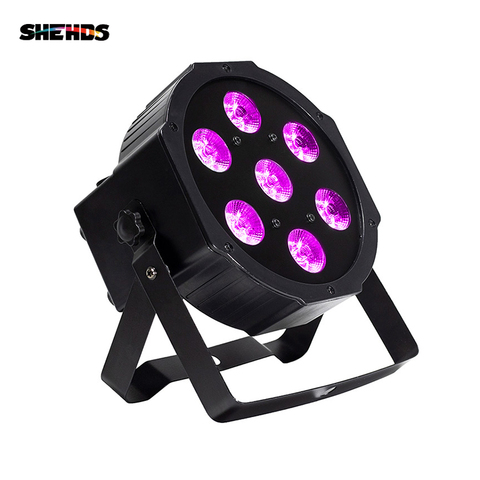 SHEHDS LED de 7x18W RGBWA lavado + luz UV Par con DMX512 6in1 luz de la etapa de lavado efecto de discoteca DJ x 54x3W 12x3W Mini Led luz 10W ► Foto 1/6