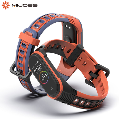 Correa de silicona para reloj inteligente, pulsera compatible con Xiaomi Mi Band 3, 4 y 5 ► Foto 1/6