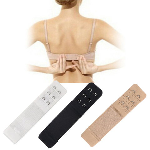 Extensores de sujetador para mujer, 3 uds., accesorios de ropa interior, extensor de sujetador, hebilla de 3 filas, gancho ajustable, accesorios íntimos ► Foto 1/6