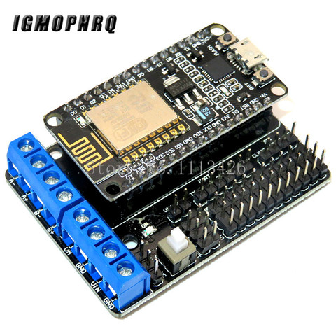 Kit de desarrollo de nodo MCU V3 CP2102 NodeMCU + Motor Shield Wifi Esp8266 Esp-12e, juguete de control remoto diy, Lua IoT, coche inteligente L293D ► Foto 1/3