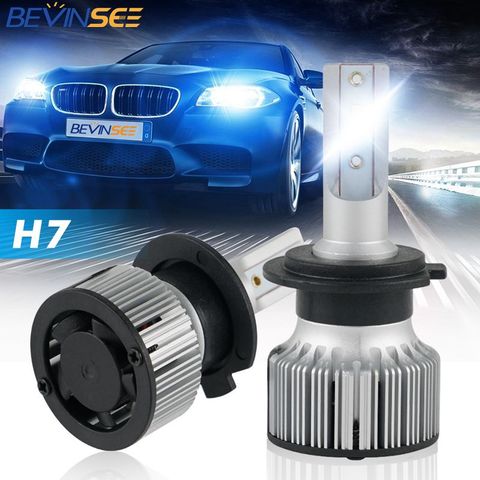 Bevinsee F31C CPS LED H7 H4 H1 faro bombillas Auto 10000LM 60W H8 H9 H11 9005 HB3 9006 HB4 lámparas Led del coche bombilla de luces antiniebla ► Foto 1/6