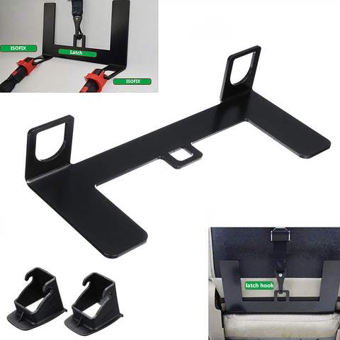 Soporte Universal de acero para asiento de seguridad de coche, pestillo de acero Universal para cinturón ISOFIX, conector, pestillo de soporte de cinturón de seguridad ► Foto 1/6