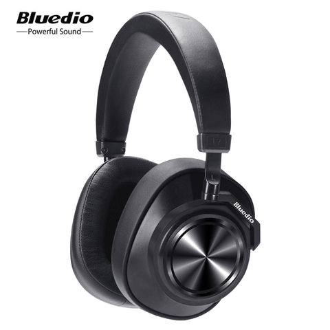 Bluedio-auriculares inalámbricos T7 ANC con Bluetooth, dispositivo por encima de la oreja, HIFI con unidad de 57mm y micrófono para música y deportes, para teléfono ► Foto 1/6