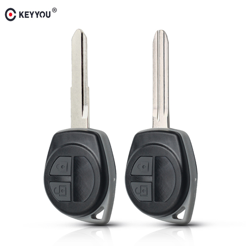 KEYYOU 2 botones funda de llave de control remoto para coche Shell para Suzuki Swift Grand SX4 Liana Aerio Vitara GRAND VITARA ALTO Jimny HU133R/TOY43 ► Foto 1/6