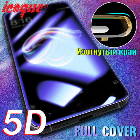 5D de vidrio para Xiao mi rojo mi nota 6 Pro 5 Plus 4X vidrio templado para Xiao mi rojo mi 6A Pocophone F1 mi A2 Lite A1 8 Protector de pantalla ► Foto 1/6