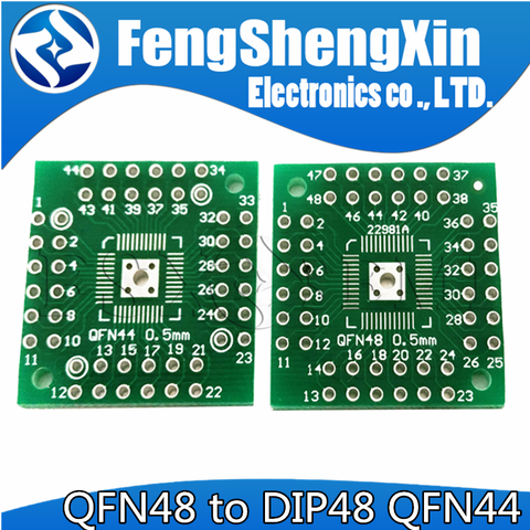 Placa adaptadora de transferencia, HTQFP QFN48 a DIP48 QFN44 0,5mm QFP48 QFP44 PQFP LQFP, 5 uds. ► Foto 1/2