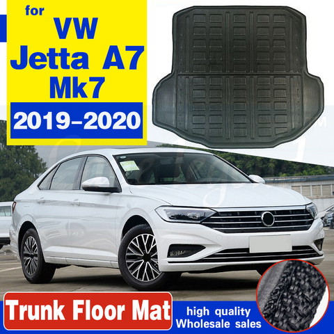 Alfombra protectora para el suelo, revestimiento de maletero, bandeja de carga, alfombrilla para el barro, accesorios para Volkswagen VW Jetta A7 Mk7 7 2022 ~ 2022 ► Foto 1/6