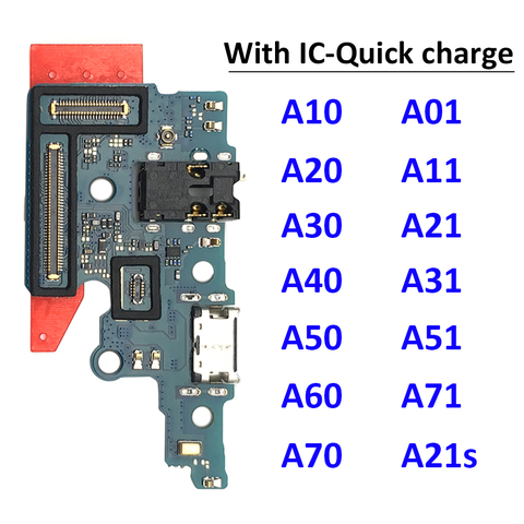 Para Samsung A10 A20 A30 A40 A50 A70 A01 A11 A21 A31 A51 A71 A21s puerto de carga USB Jack conector de carga de Cable Flex ► Foto 1/6