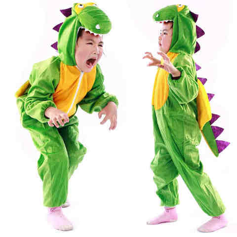 Umorden niño niña de dibujos animados lindo Animal dinosaurio Cosplay traje de ropa para niños los niños DÍA DE DISFRACES ► Foto 1/6