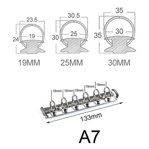 Carpeta de anillos en espiral de Metal A7, Clip con tornillos para 2 pares de diario, cuaderno, carpeta estilo Agenda, carpeta de archivos ► Foto 1/5