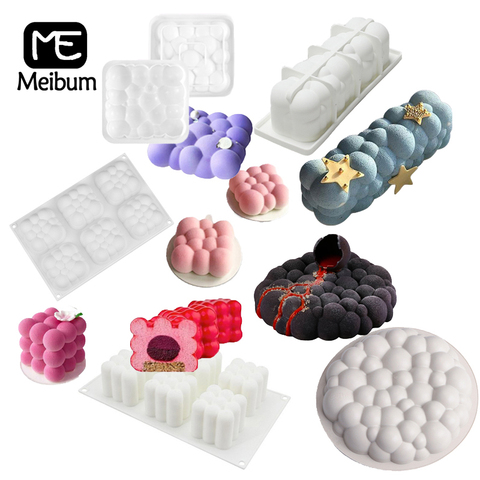 Meibum auspicioso nubes de moldes de Mousse molde de pastel de silicona herramientas de decoración de pasteles no-Stick postre horneado para hornear ► Foto 1/6