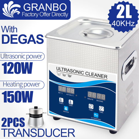 Limpiador ultrasónico Granbo 800ML 1.3L 2L 3.2L entrega Local de Rusia Moscú, baño de ultrasonido Digital Degas envío rápido ► Foto 1/6