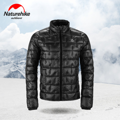 Chaqueta de plumas para exterior ultraligero de Nylon 10D Naturehike chaqueta de plumas para exterior hombres mujeres Otoño Invierno protección contra el viento frío al aire libre mantener el calor ► Foto 1/6