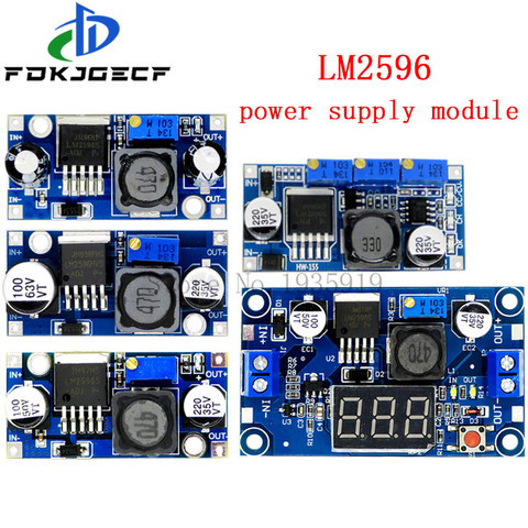 LM2596 LM2596HVS módulo de fuente de alimentación DC-DC BUCK 3A regulador ajustable del módulo del dólar ultra LM2596S paso abajo 24V interruptor 12V 5V 3V ► Foto 1/6