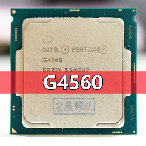 Intel Pentium PC computadora de escritorio procesador G4560 CPU LGA 1151-14 nanómetros Dual-Core 100% trabajando correctamente ► Foto 1/3