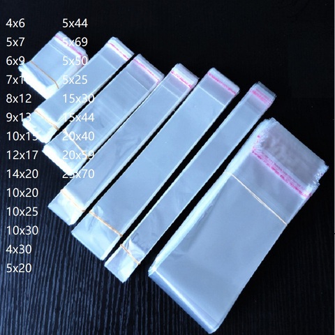 Bolsa de plástico de bolsillo transparente Ysmile autoadhesiva Opp 15x22 100 piezas ► Foto 1/6