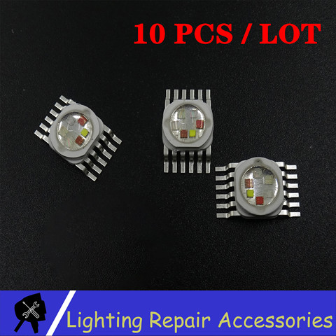 10 unids/pack 6W 12w 18w RGBWA lavado UV 6 en 1 LED de fuente de la lámpara Led Chip RGBWA lavado 5in1 LED lámpara de luz Led para iluminación Led para escenario ► Foto 1/6