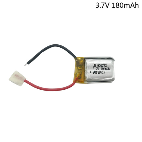 Batería Lipo de 3,7 V y 180mAh para helicóptero Syma S105 S107 S107G S109, batería li-po de 3,7 V para helicóptero M3 RC ► Foto 1/6