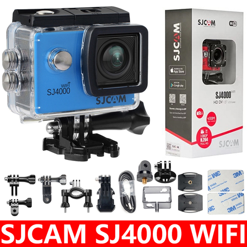 SJCAM-Cámara de acción SJ4000, Original, con WiFi, pantalla LCD de 2,0 pulgadas, 1080P, HD, buceo, 30M, impermeable, minicámara SJ 4000, cámara deportiva DV ► Foto 1/6