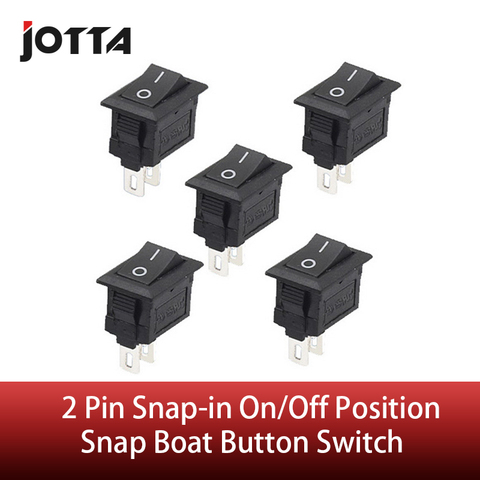 Interruptor de botón a presión para barco, alta calidad, 2 pines, posición de encendido y apagado, 12V/110V/250V, P0.05, 5 unidades por lote ► Foto 1/6