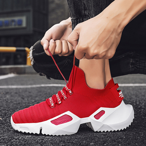 Moda al aire libre De los hombres zapatillas De deporte De alta calidad marca Casual Zapatillas De malla transpirables suave trotar Tennis Zapatos para Hombre Zapatos De Hombre ► Foto 1/6