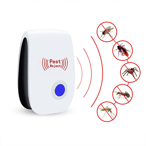 Repelente electrónico de mosquitos para el hogar, Dispositivo ultrasónico para repeler plagas de cucarachas y arañas ► Foto 1/6