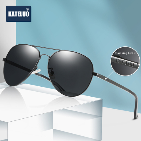 KATELUO 2022 polarizadas gafas de sol hombre gafas para conducir de día y noche de gafas de visión nocturna fotocromáticos gafas de sol de aviador para hombres 7759 ► Foto 1/6