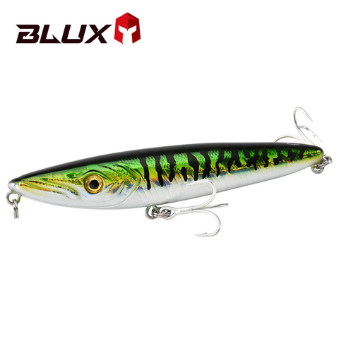 BLUX-señuelo de superficie para pesca, cebo duro Artificial de agua salada, andador de lubina de plástico, 95mm, 10g ► Foto 1/6