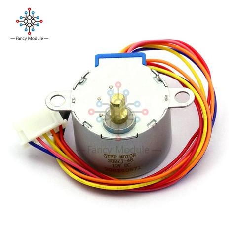 DC 5V 12V 28BYJ-48 Motor paso a paso de plomo 25cm paso de reducción de paso a paso Motor 4 fase 28byj 28byj48 para arduino Diy Kit ► Foto 1/6