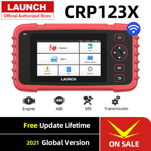 Launch-lector de códigos X431 CRP123X OBD2 Creader 123X para coche, escáner ENG ABS SRS, herramienta de diagnóstico de transmisión, actualización gratuita Creader ► Foto 1/6