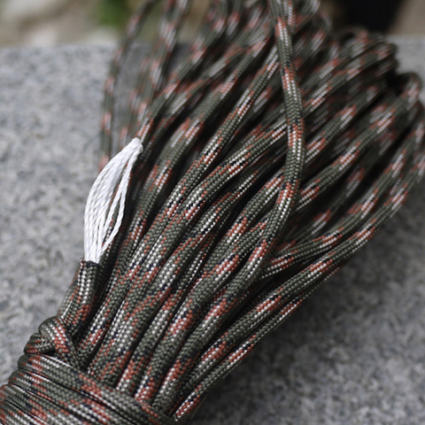 Paracord de 100 pies, cuerda de paracaídas de supervivencia, cuerda de escalada para senderismo, Camping, 31m, 4mm, 7 núcleos ► Foto 1/6