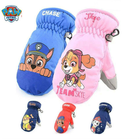 Guante de invierno de la patrulla canina para niños, juguete Original de la patrulla canina, chase, marshall, skye, rubble, muñeco de dibujos animados, regalo de Navidad, 5 estilos, envío gratis ► Foto 1/6