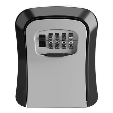 Caja de seguridad a prueba de agua, combinación de 4 dígitos, caja de almacenamiento de llave de seguridad para exteriores, llave de aleación de aluminio montada en la pared ► Foto 1/6