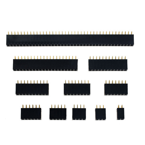 Conector de doble fila hembra de 2x2P de 2,54mm, Conector de placa PCB de separación de 2-20P, Pin de 2x2P, 3, 4, 6, 10, 12, 16 y 20 pines, 10 Uds. ► Foto 1/6