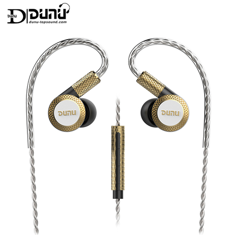 DUNU-auricular intrauditivo DM380 de alta resolución, dispositivo con diseño lineal, Triple diafragma de titanio, con micrófono cruzado activo HiFi, accionado fácilmente ► Foto 1/6