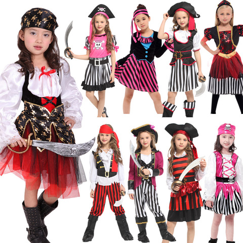 Halloween Carnaval del partido del traje niña niñas niños pirata disfraces Fantasia Infantil Cosplay ropa ► Foto 1/6