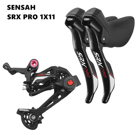 SENSAH SRX PRO 1x11 Speed, 11 s Road Groupset, palanca de cambios R/L + desviadores traseros, grava-bikes Cyclo-Cross ► Foto 1/6